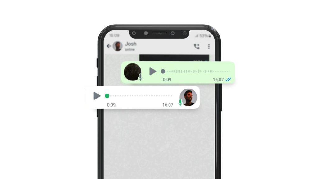 WhatsApp Voice Command image in VUI 